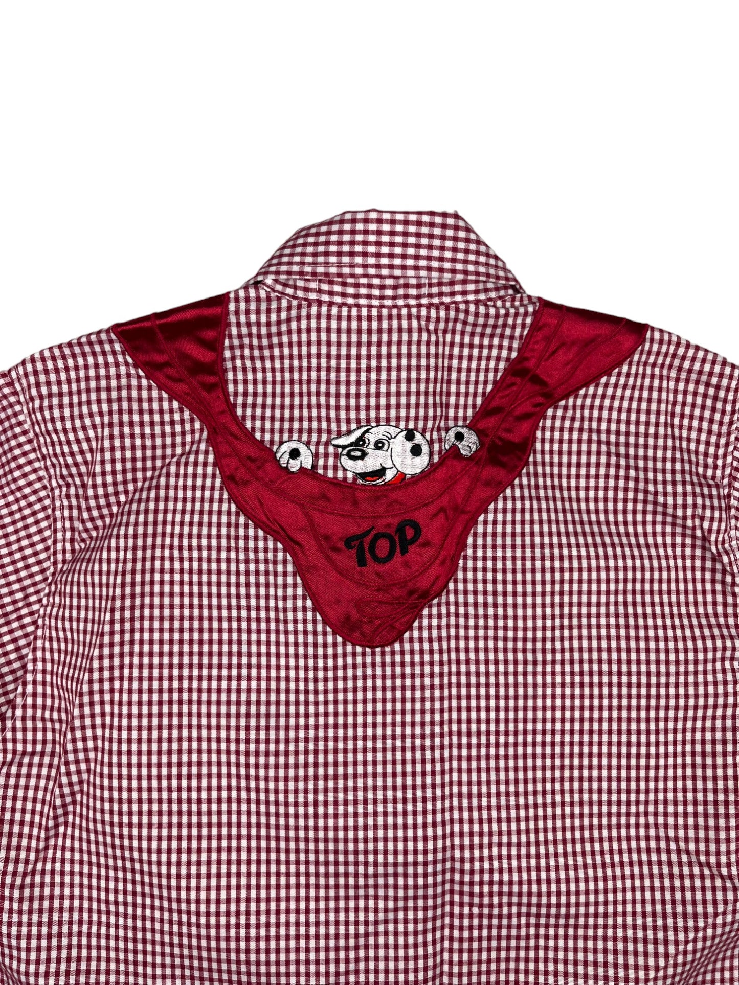 Chemise vintage rouge dalmatien - 8 ans