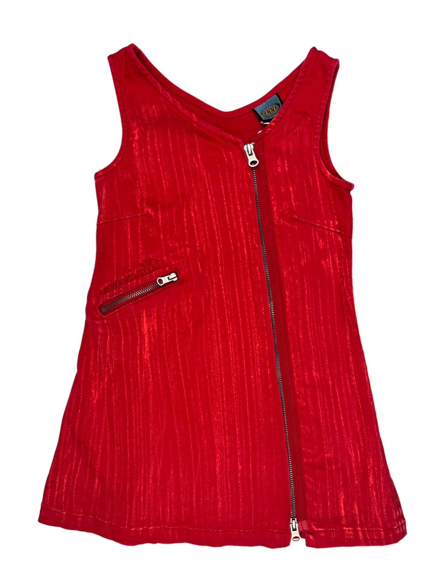 Robe vintage DDP rouge - 5 ans