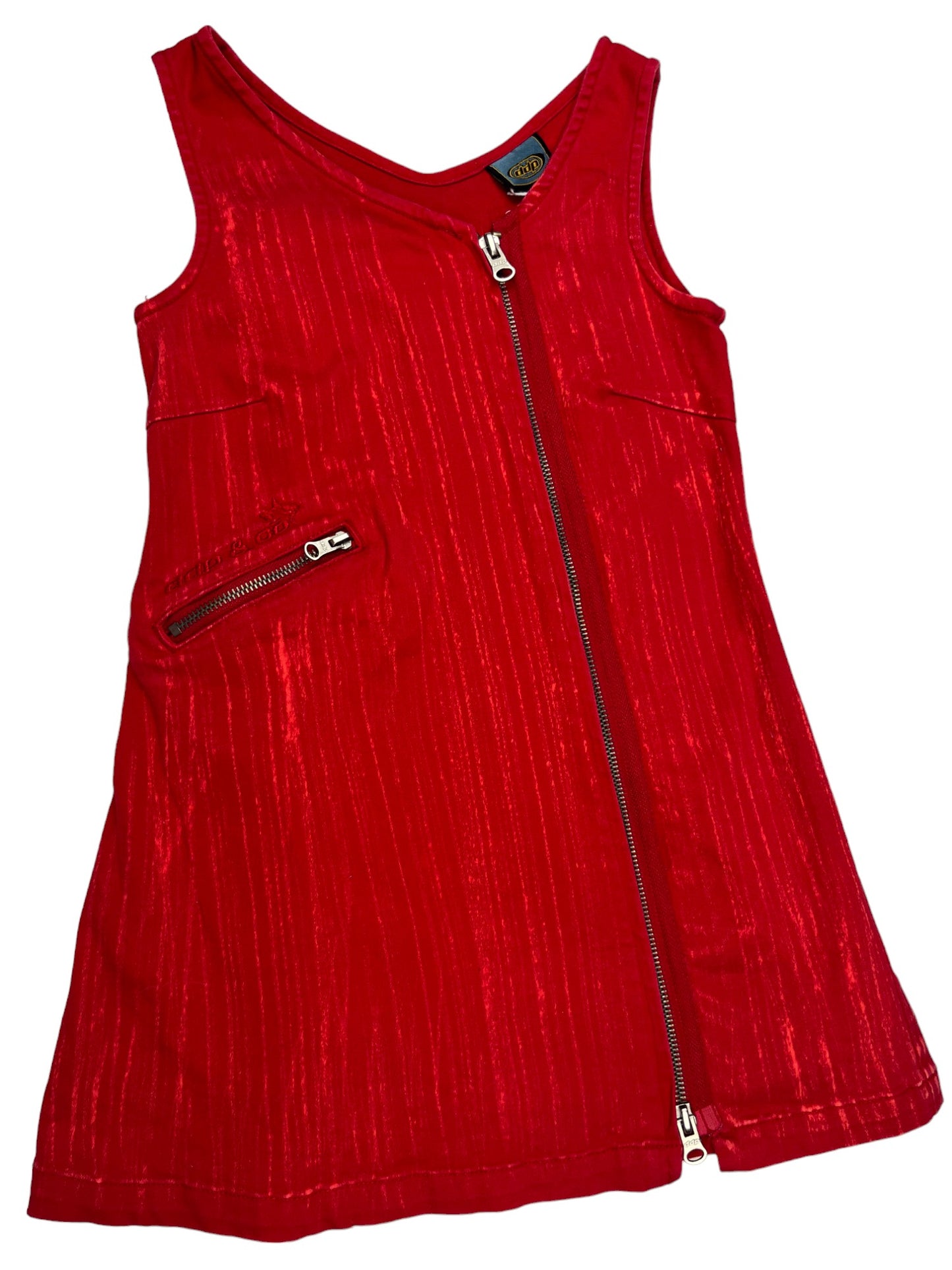 Robe vintage DDP rouge - 5 ans