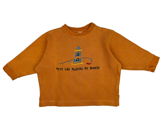 Pull vintage jaune - 3 ans