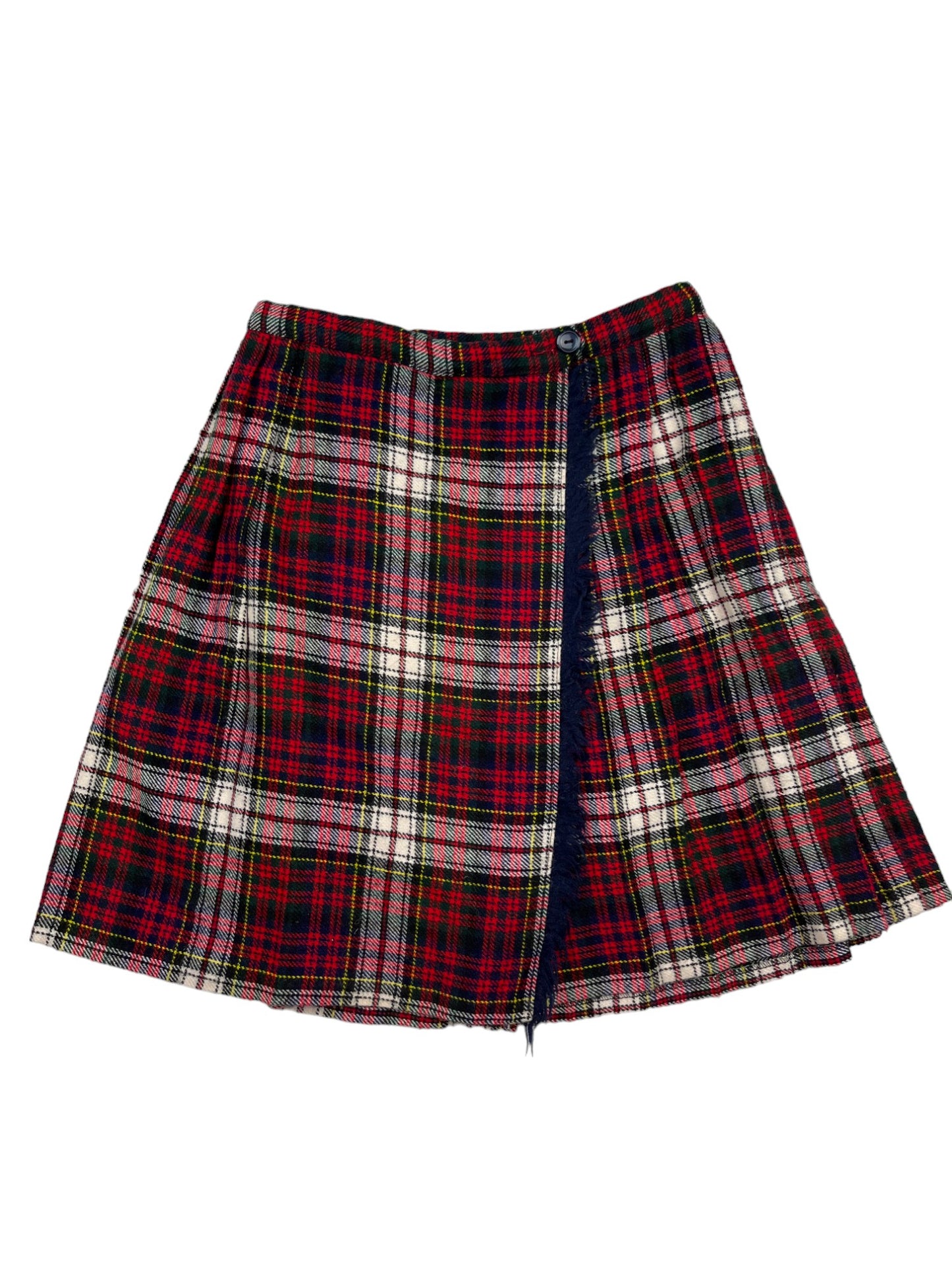 Jupe vintage portefeuille tartan - 10 ans