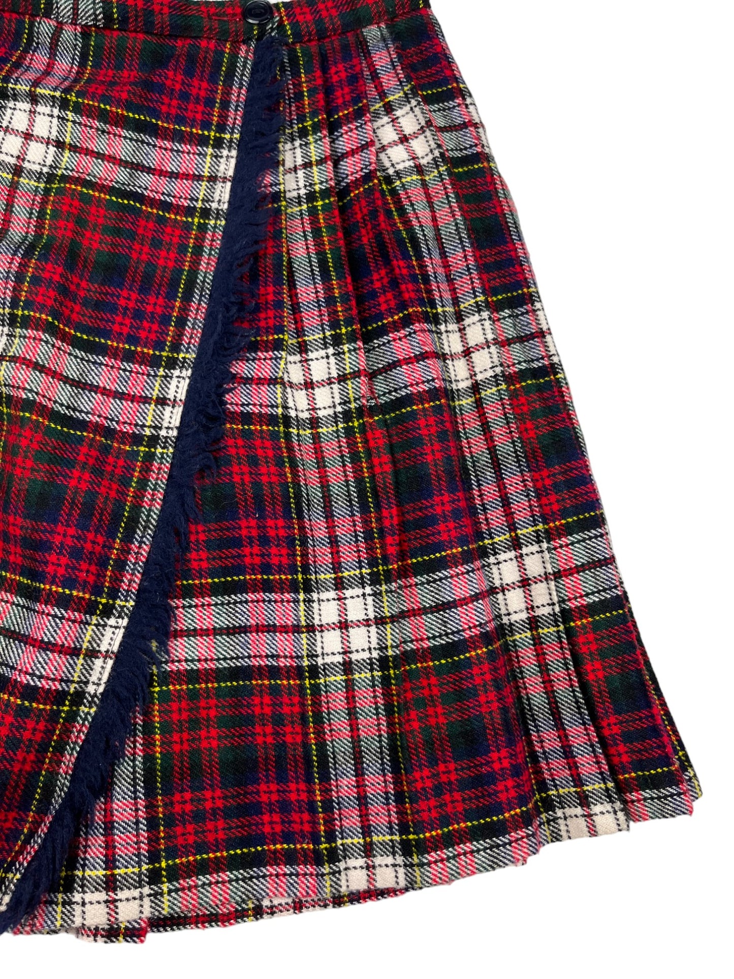 Jupe vintage portefeuille tartan - 10 ans