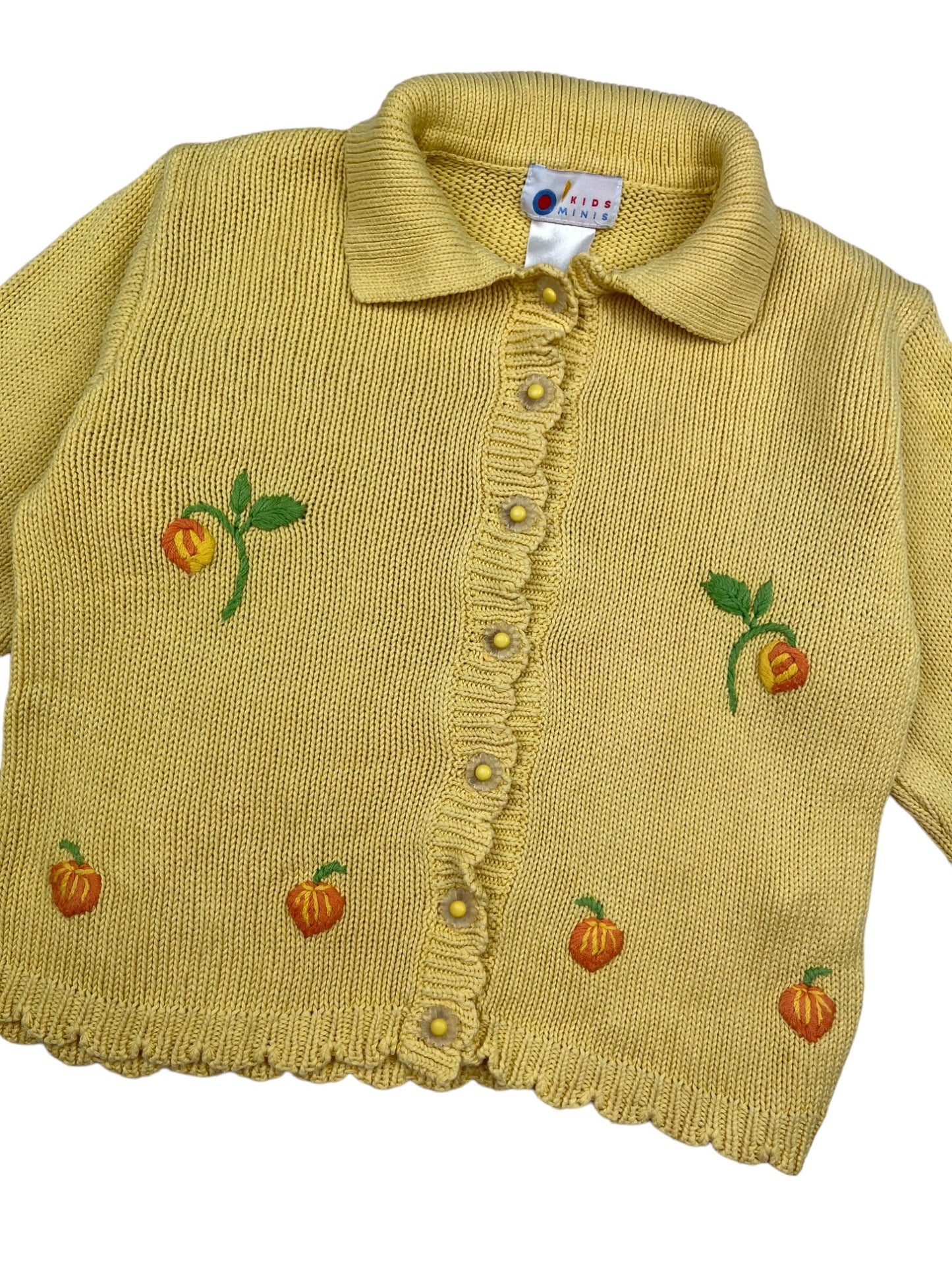 Gilet vintage jaune - 3 ans