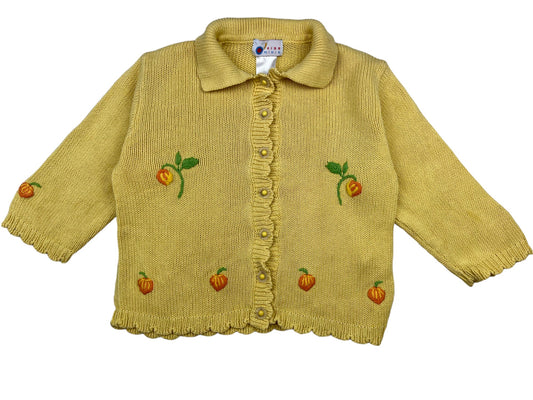 Gilet vintage jaune - 3 ans