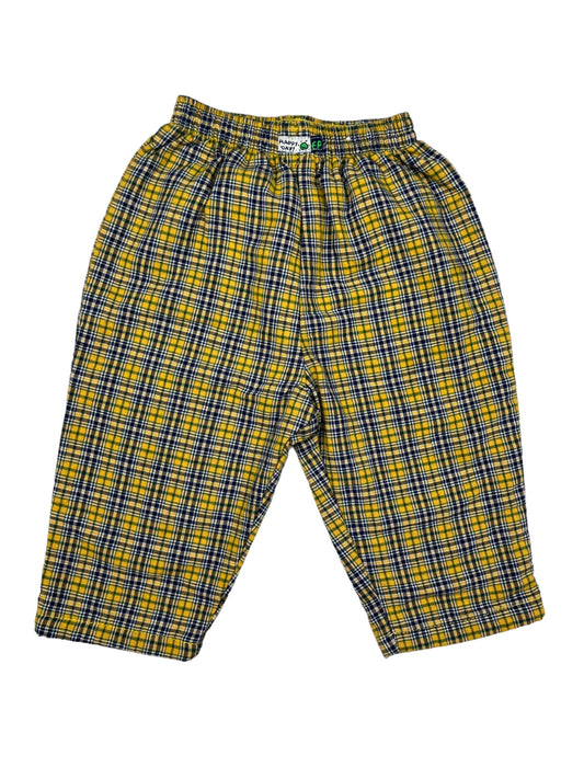 Pantalon vintage tartan jaune - 1 an