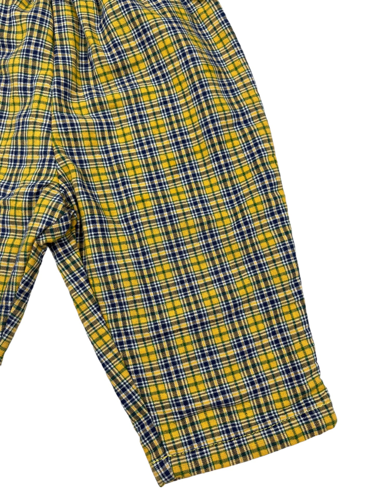 Pantalon vintage tartan jaune - 1 an