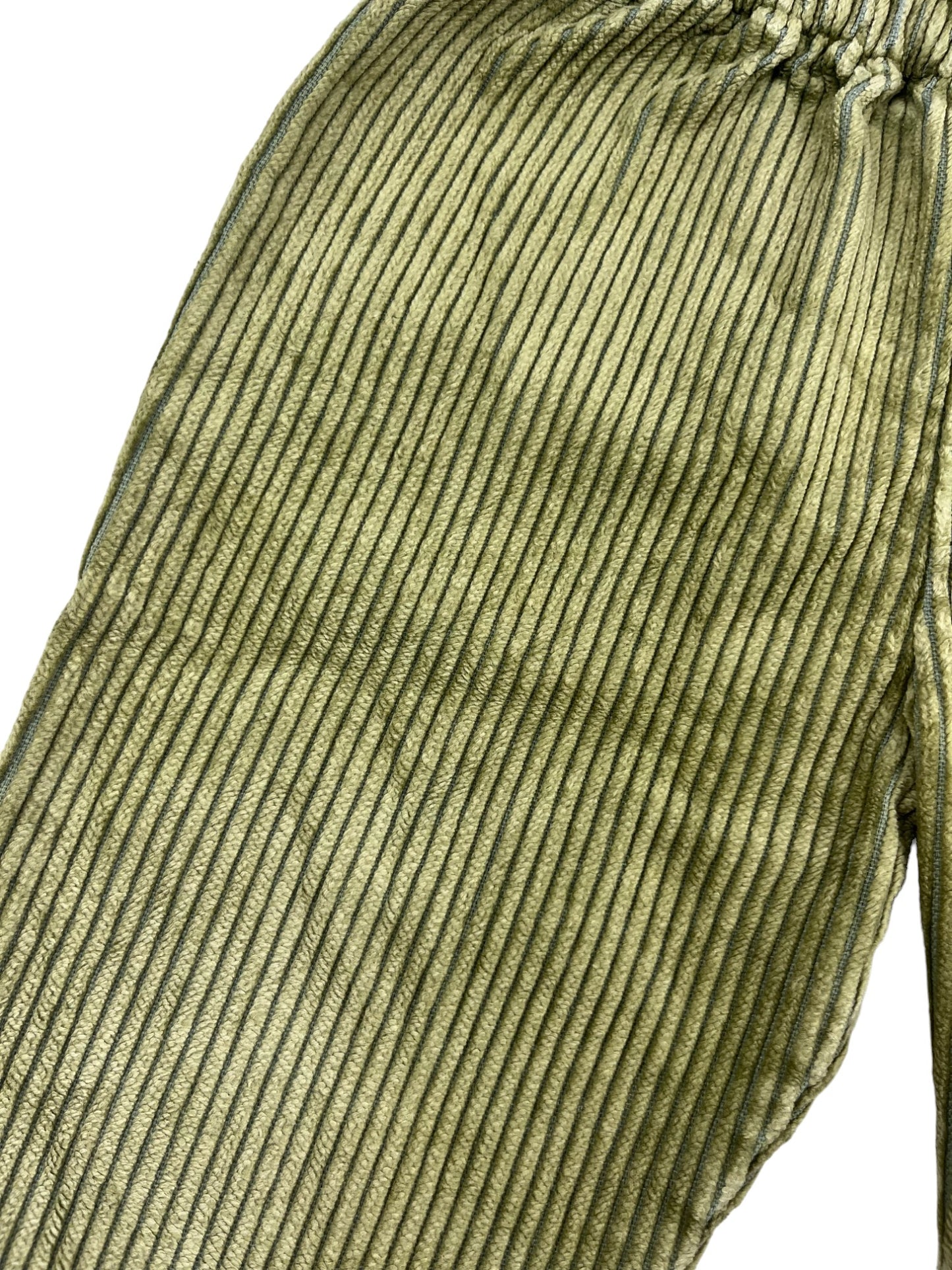 Pantalon vintage velours côtelé vert - 1 an