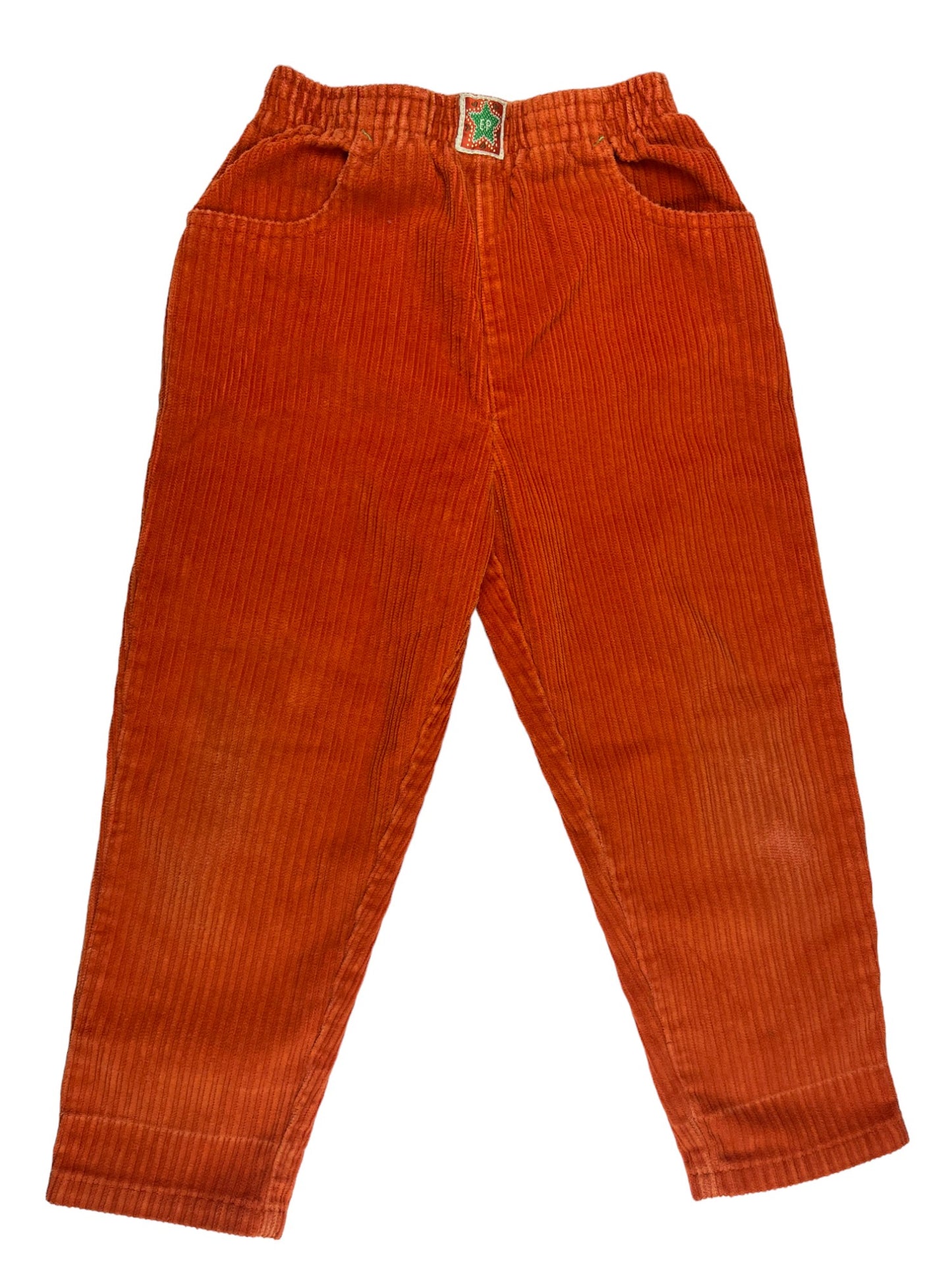 Pantalon vintage velours côtelé orange - 5 ans