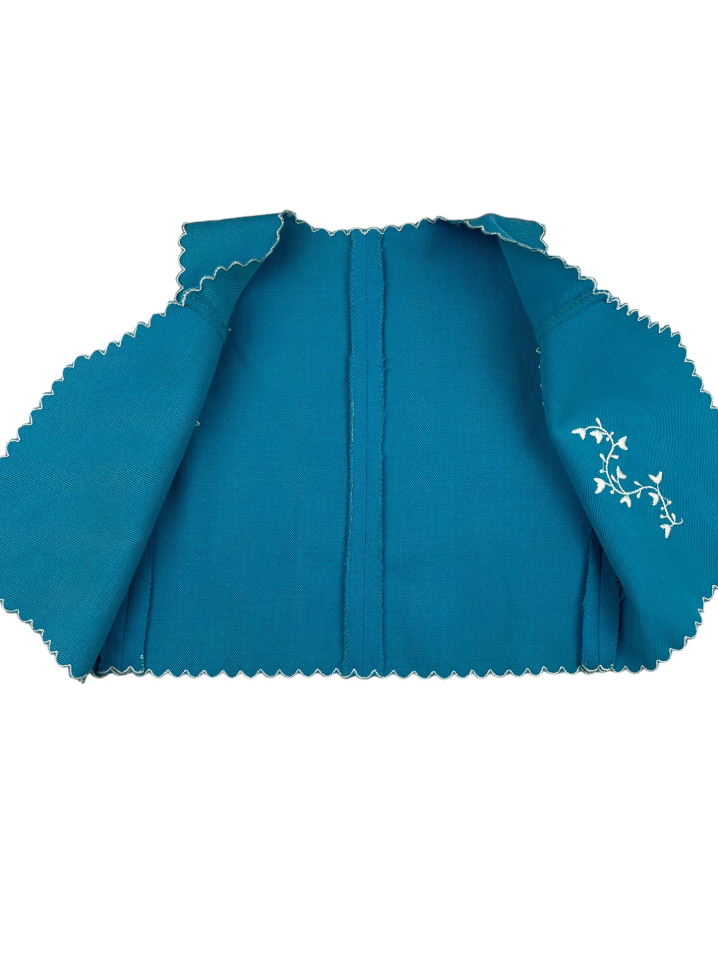 Veste sans manche bleu vintage - 6 ans