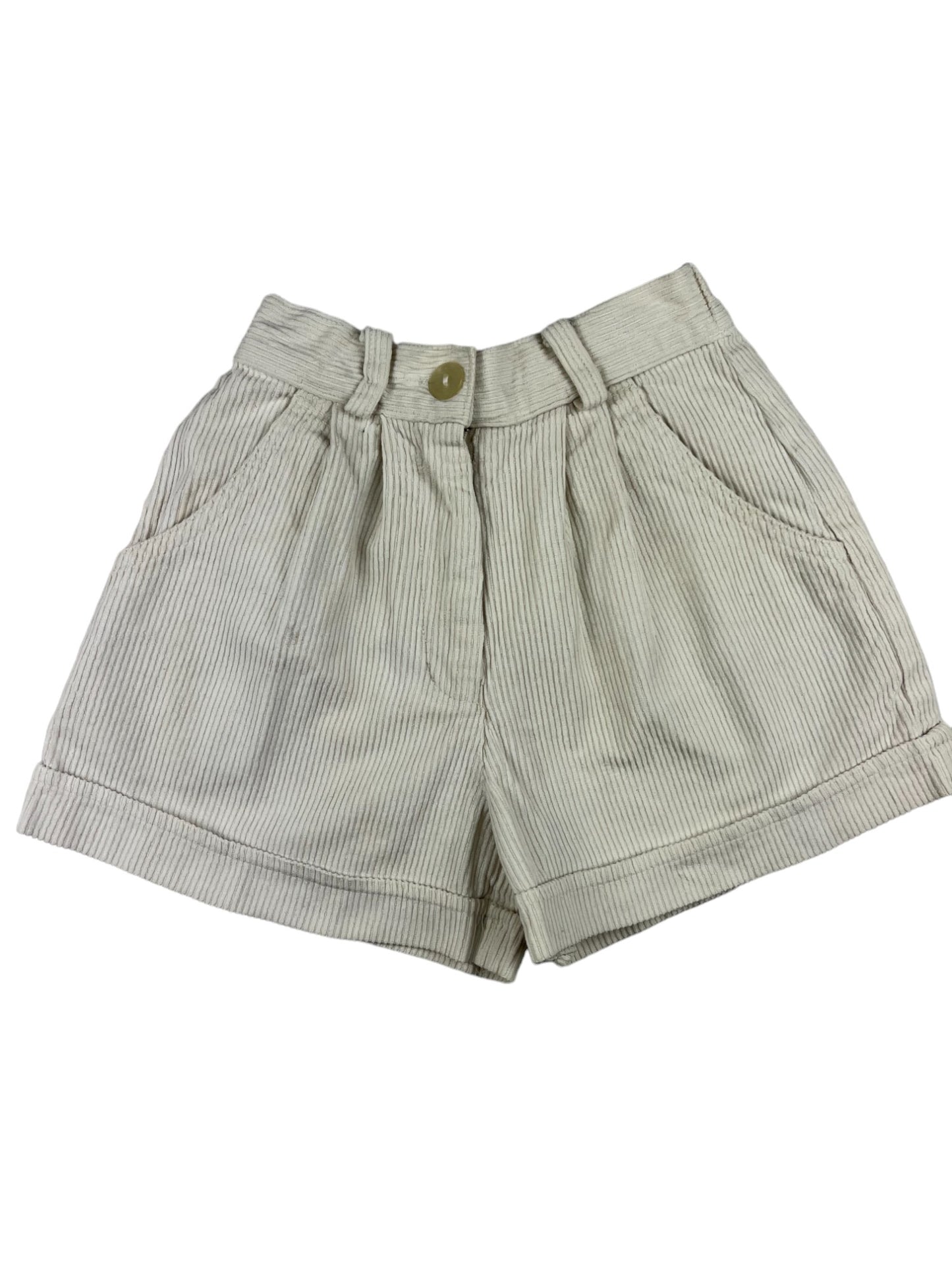 Short vintage en velours blanc - 6 ans