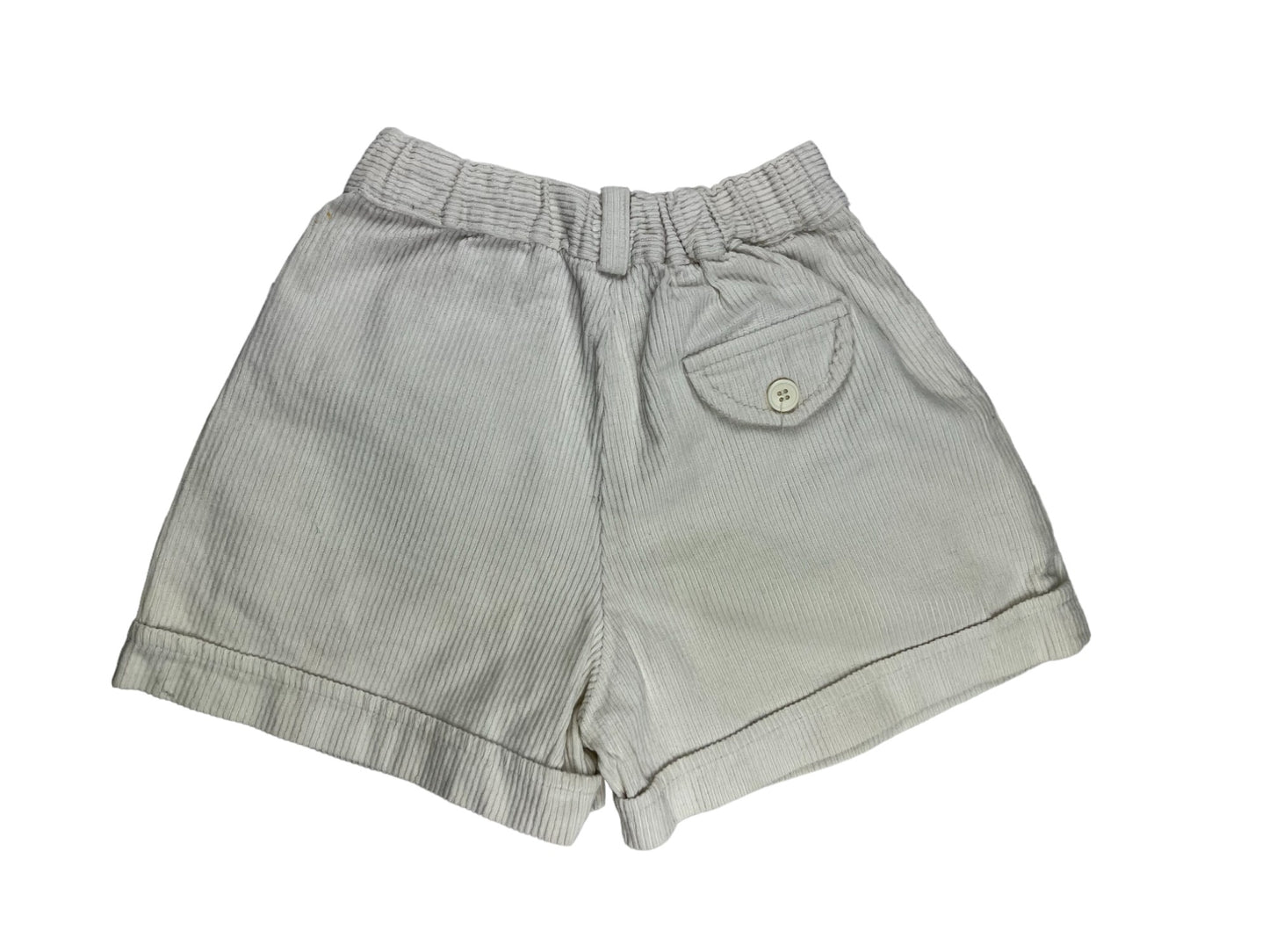 Short vintage en velours blanc - 6 ans