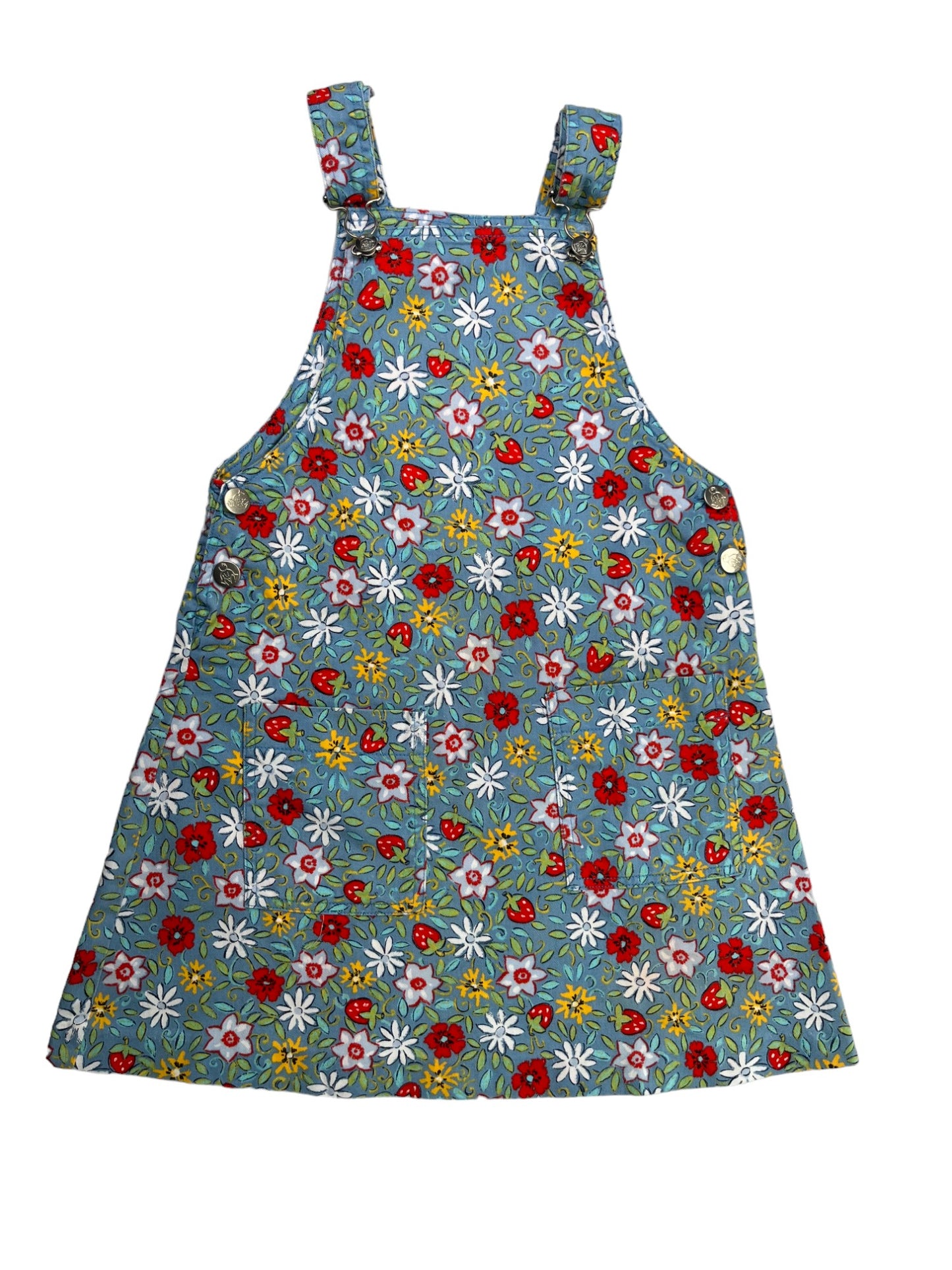 Robe salopette vintage en denim - 8 ans