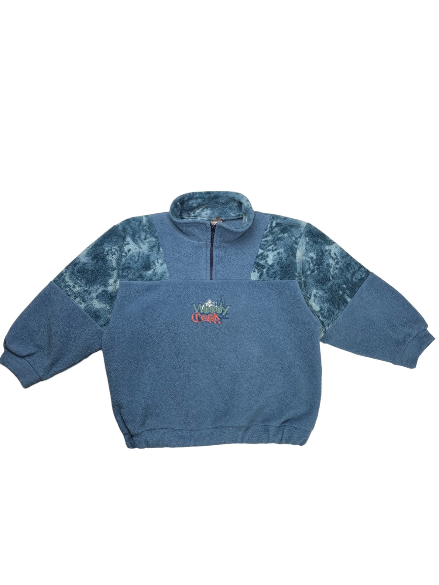 Polaire sherpa bleue vintage - 8 ans