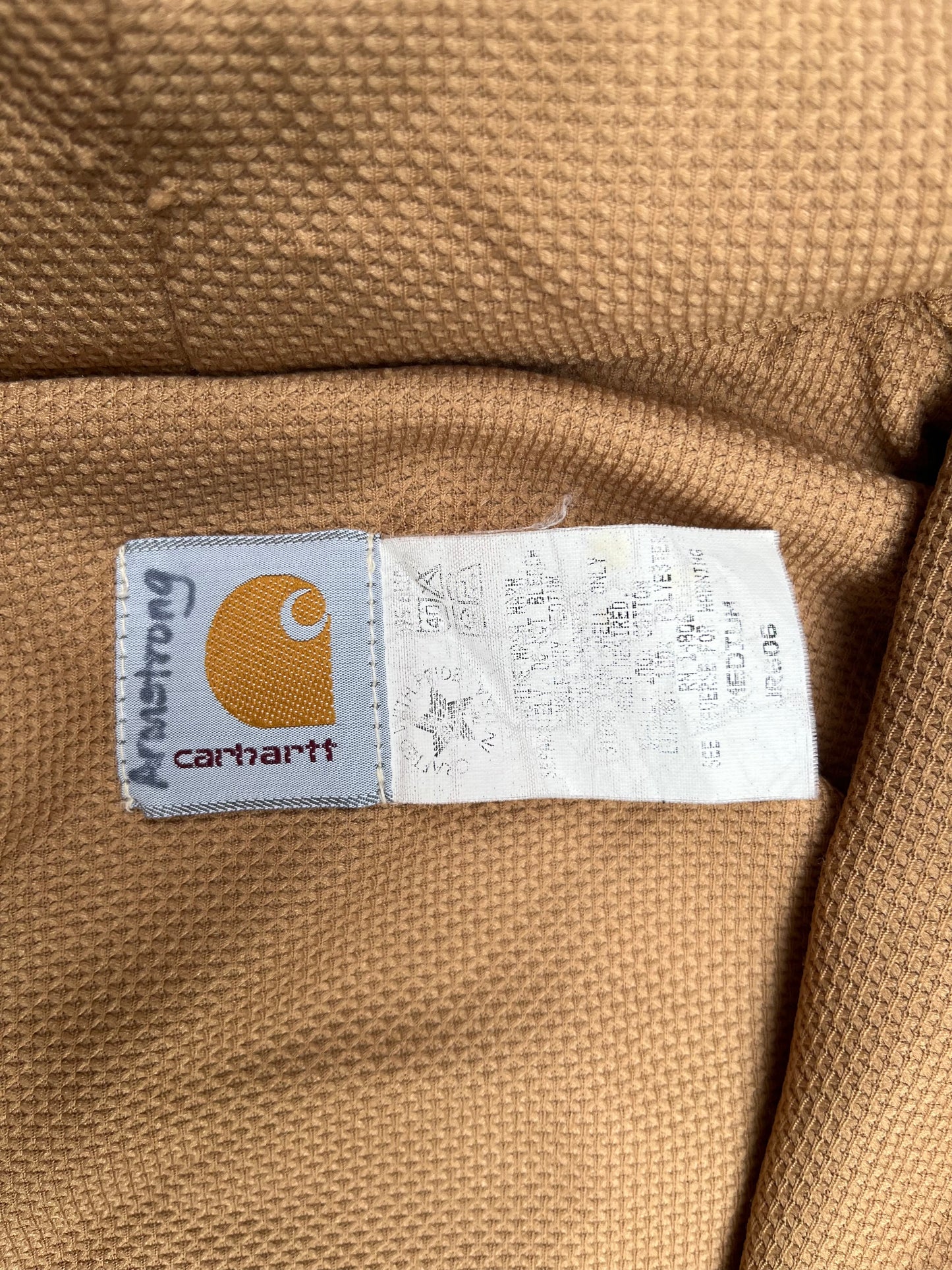 Veste Carhartt vintage beige à capuche 10 ans