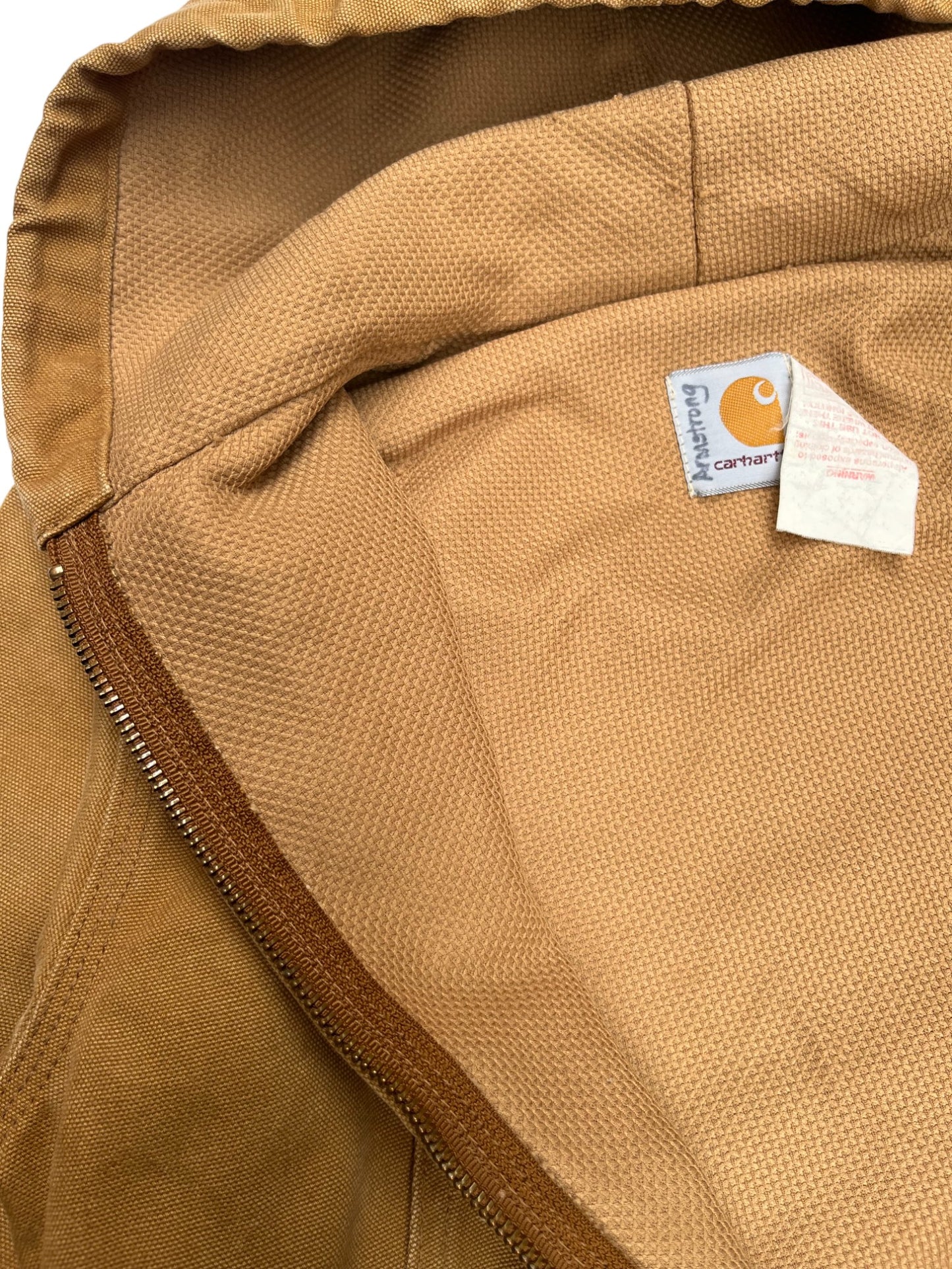 Veste Carhartt vintage beige à capuche 10 ans