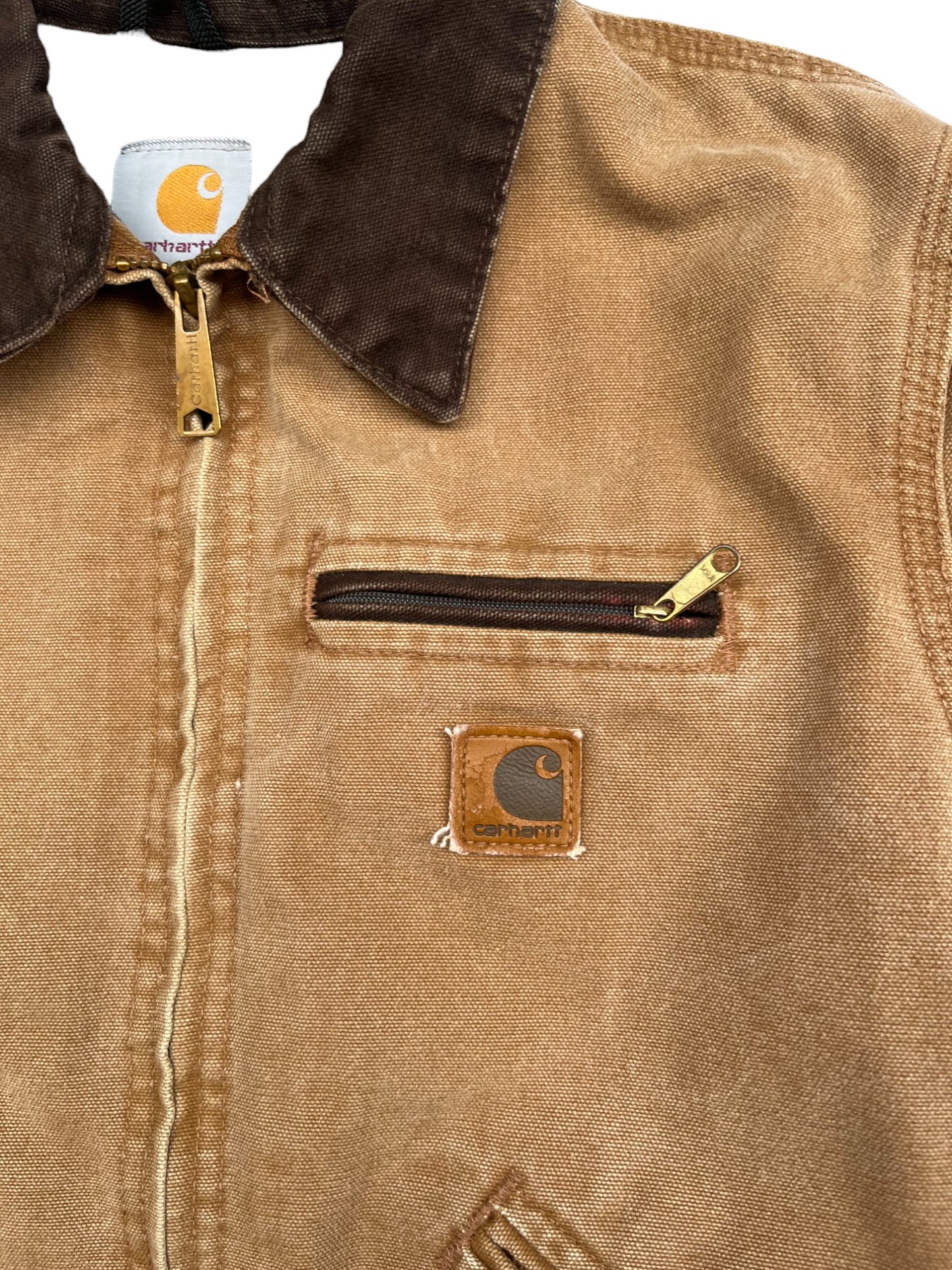 Veste Carhartt vintage beige à col 12 ans