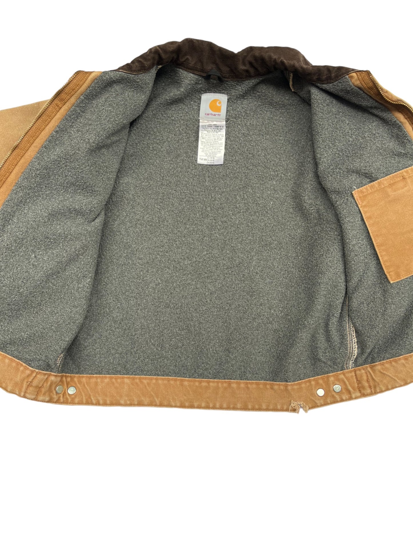 Veste Carhartt vintage beige à col 12 ans