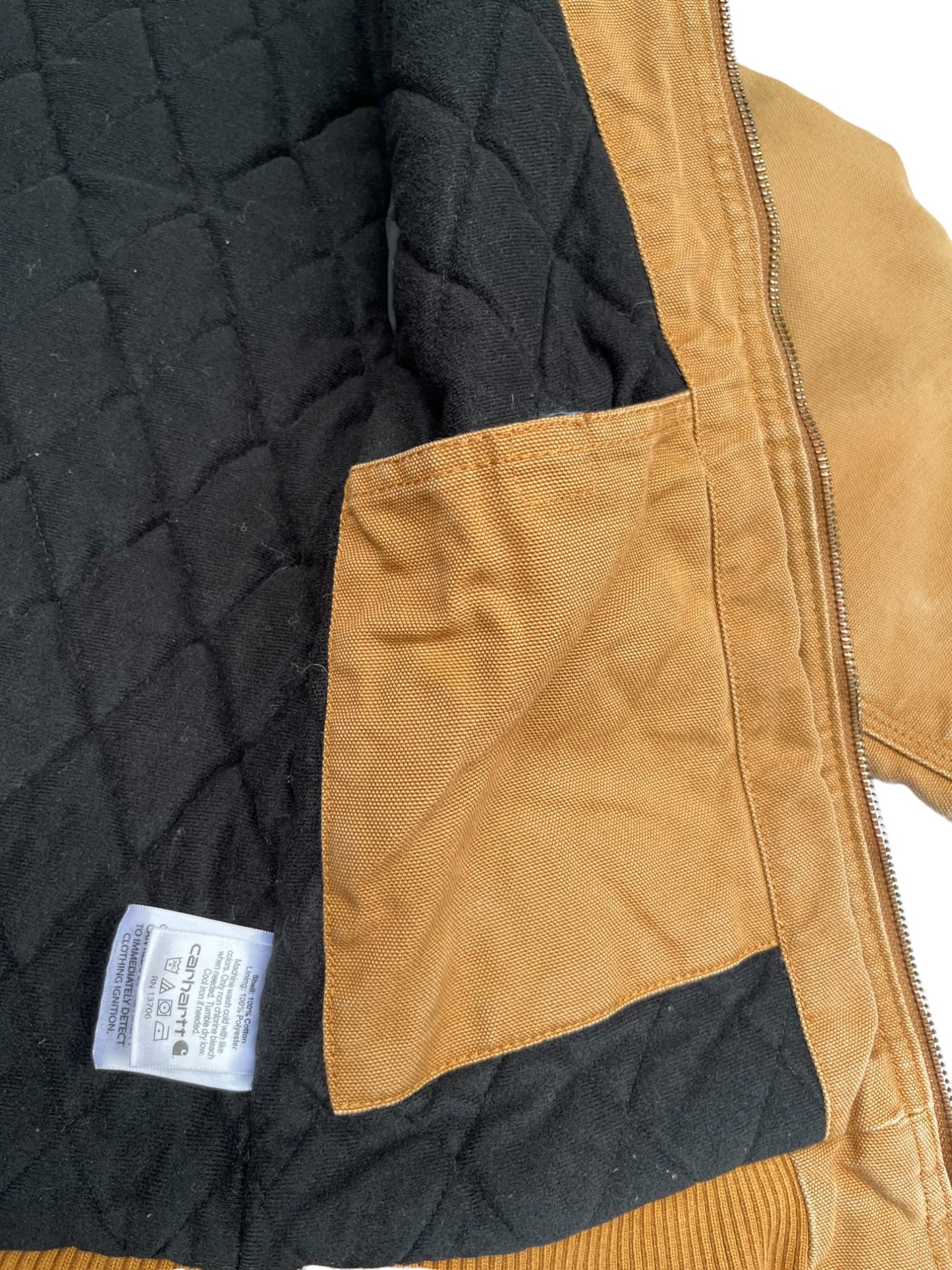 Veste Carhartt vintage beige à capuche 8/10 ans