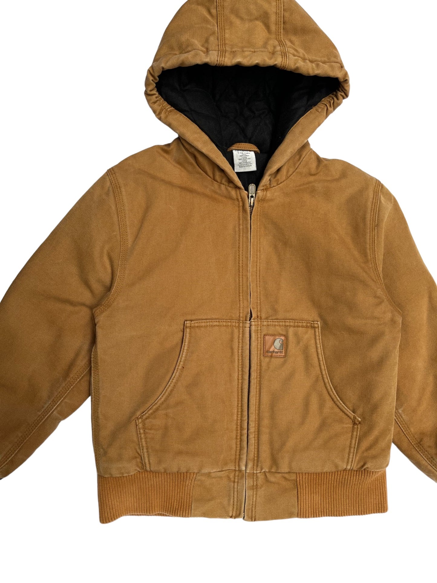 Veste Carhartt vintage beige à capuche 10 ans