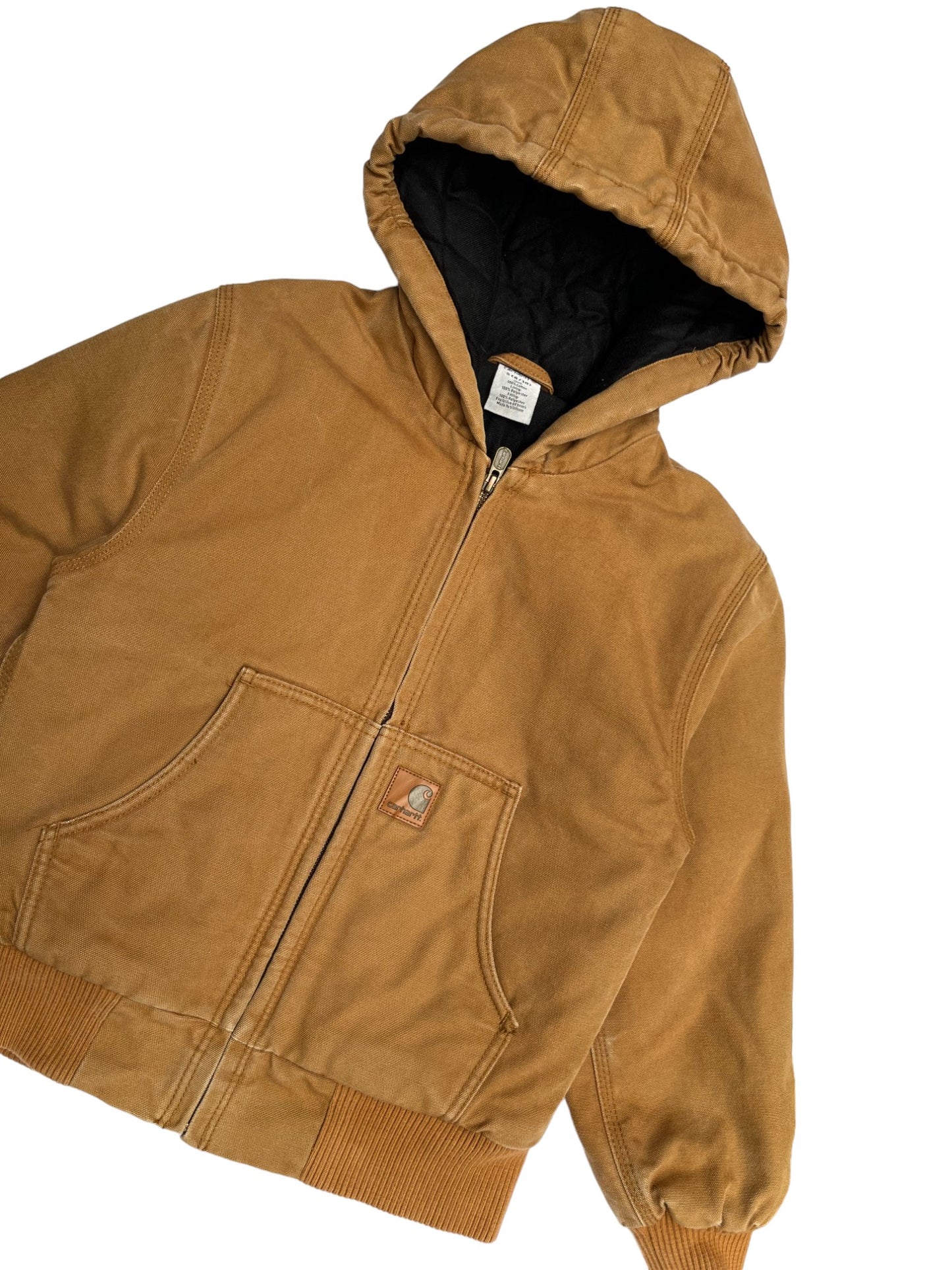 Veste Carhartt vintage beige à capuche 10 ans