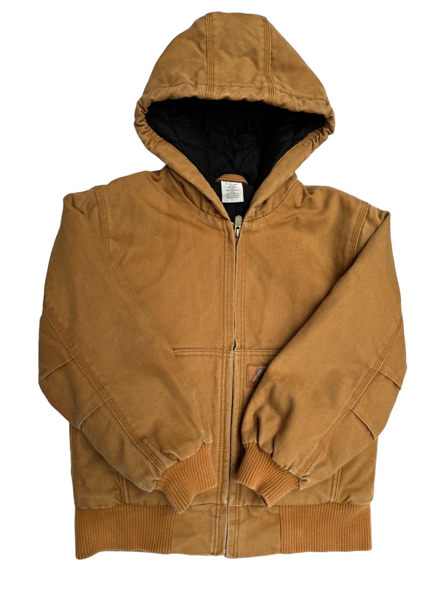 Veste Carhartt vintage beige à capuche 10 ans