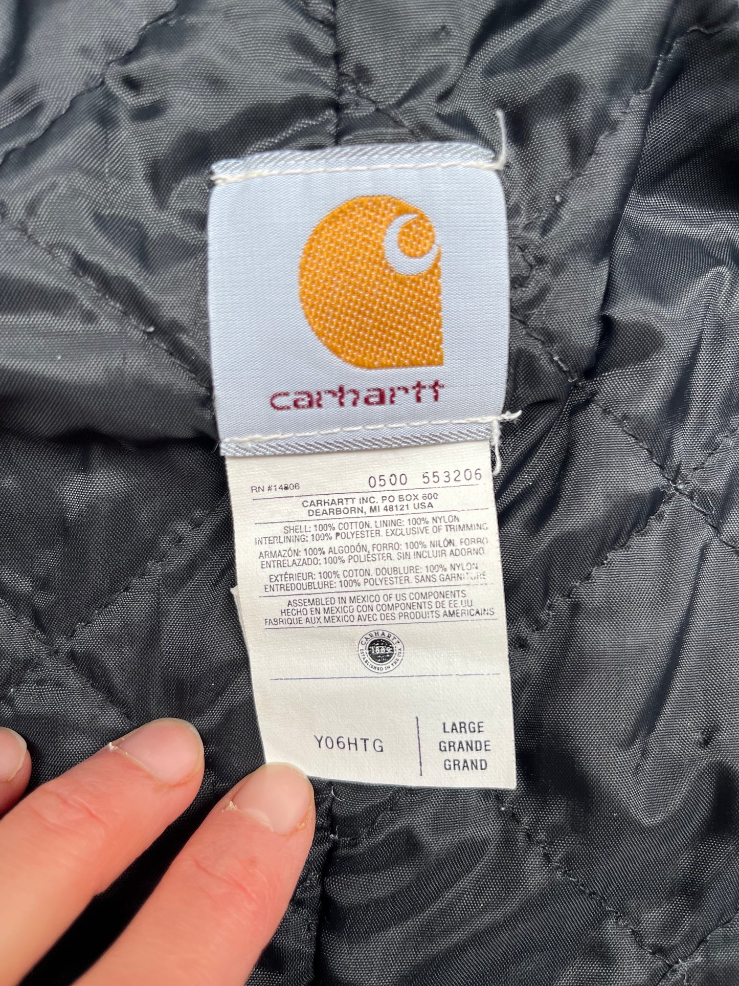 Veste Carhartt vintage à capuche 14 ans