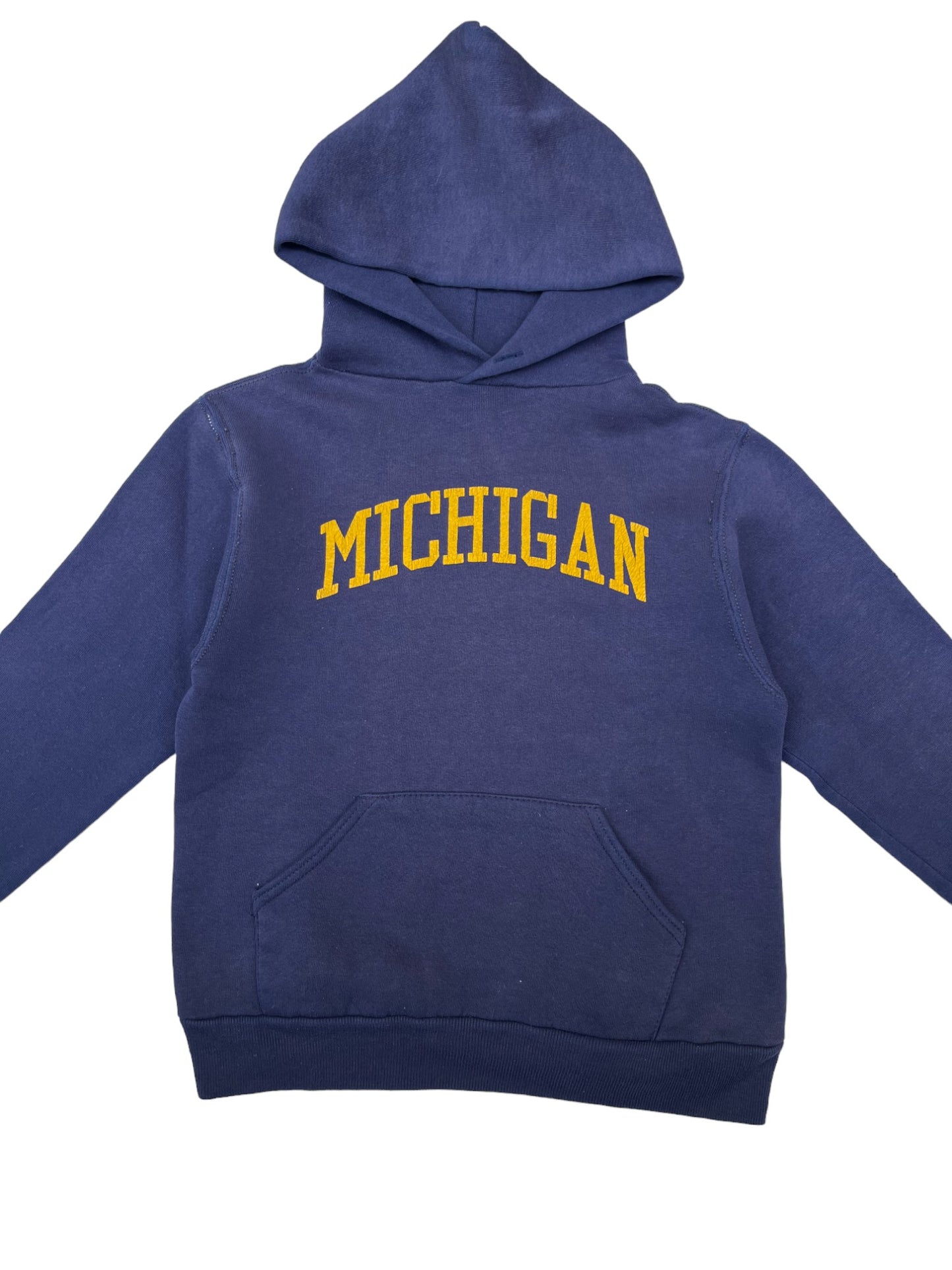 Sweat 90's bleu marine à capuche Michigan - 8 ans