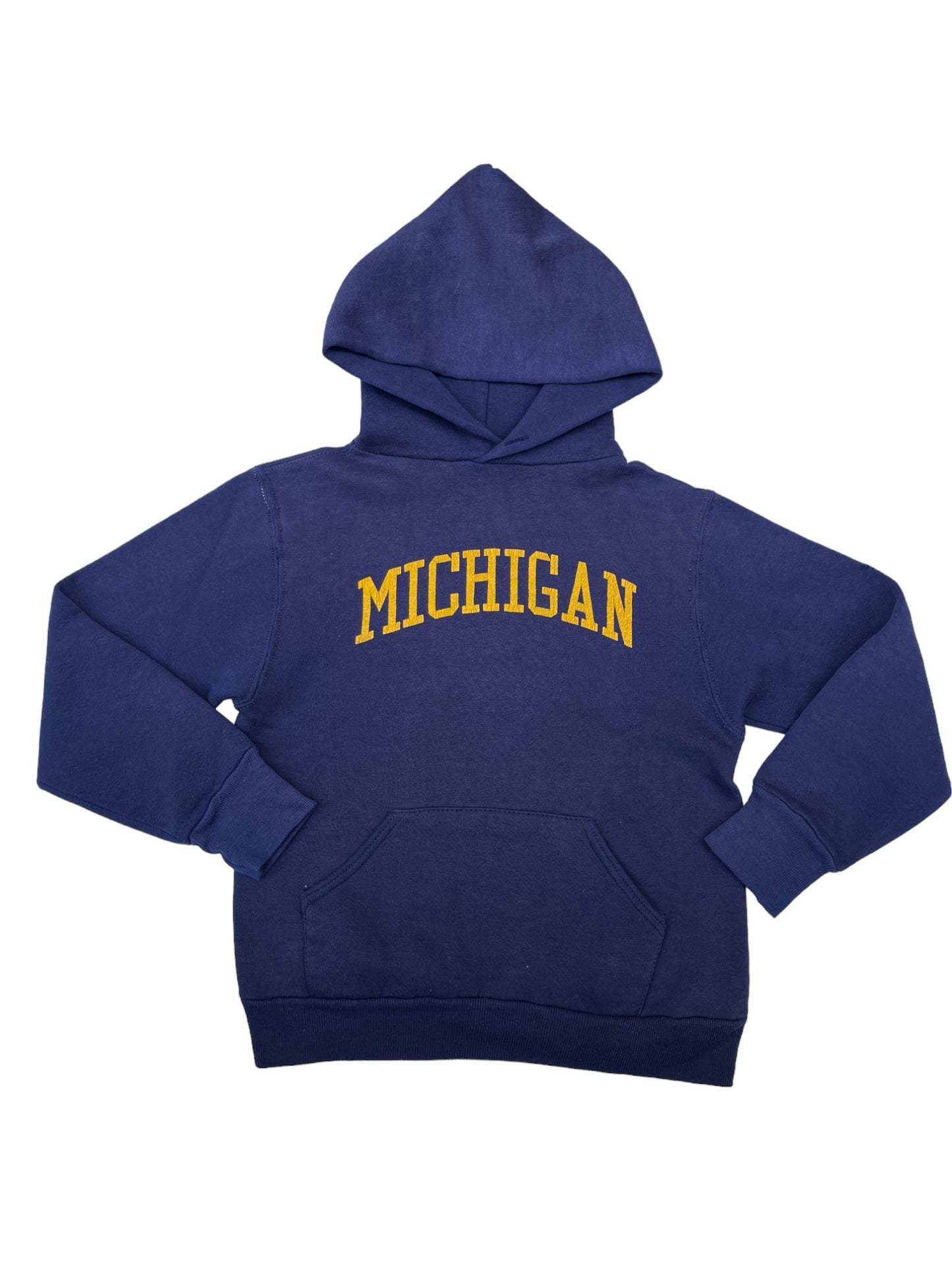 Sweat 90's bleu marine à capuche Michigan - 8 ans