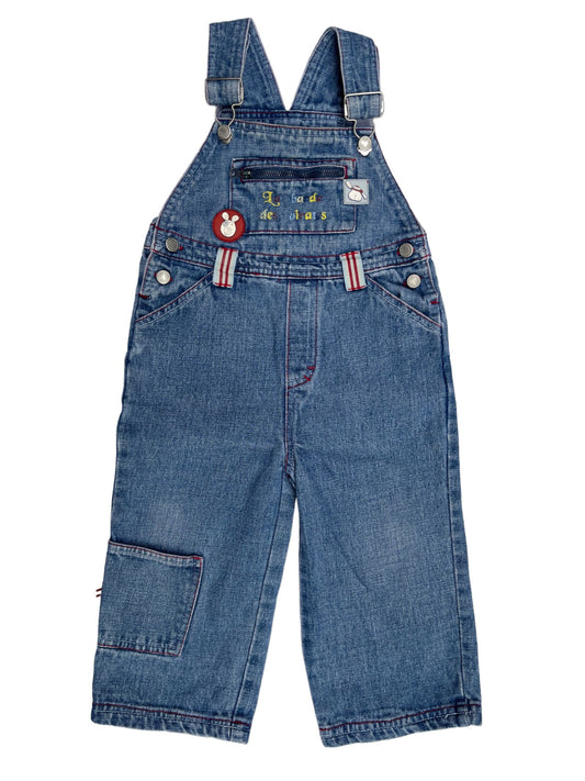 Salopette vintage en jean - 2 ans