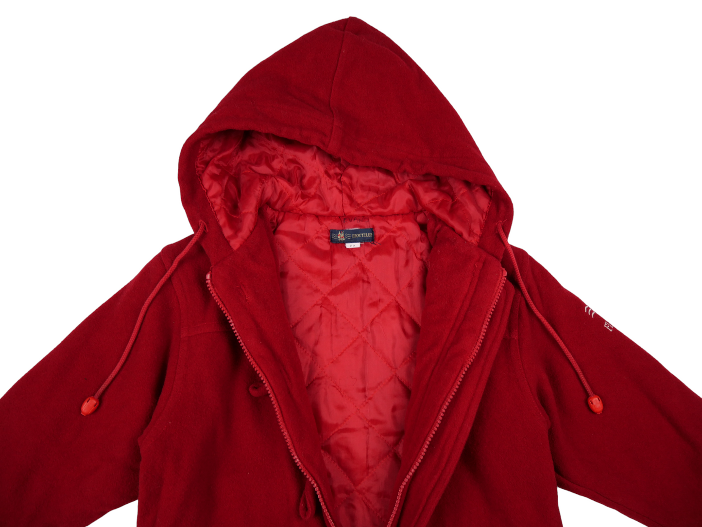 Manteau en laine rouge - 6 ans